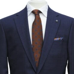Mid Blue Mélange Esprit Modern Fit Wool Suit - Jack Victor 9 Mid Blue Mélange Esprit Modern Fit Wool Suit - Jack Victor -ETON Store IMG 8234