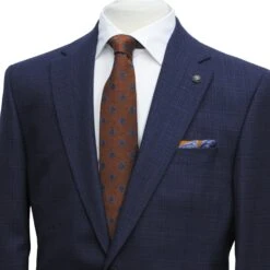 Mid Blue Mélange Esprit Modern Fit Wool Suit - Jack Victor 10 Mid Blue Mélange Esprit Modern Fit Wool Suit - Jack Victor -ETON Store IMG 8235