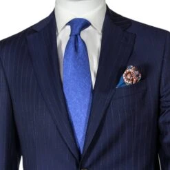 Royal Blue Pin-Stripe Urban Slim Fit Sartorial Suit