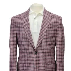 Pink Plaid Dallas Contemporary Fit Sport Jacket - Jack Victor 9 Pink Plaid Dallas Contemporary Fit Sport Jacket - Jack Victor -ETON Store JACK VICTOR 1211395 3