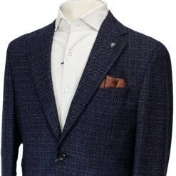 Blue Mélange Knit Morton Contemporary Fit Wool Sport Jacket - Jack Victor 16 Blue Mélange Knit Morton Contemporary Fit Wool Sport Jacket - Jack Victor -ETON Store JACK VICTOR 1232233 MORTON 4
