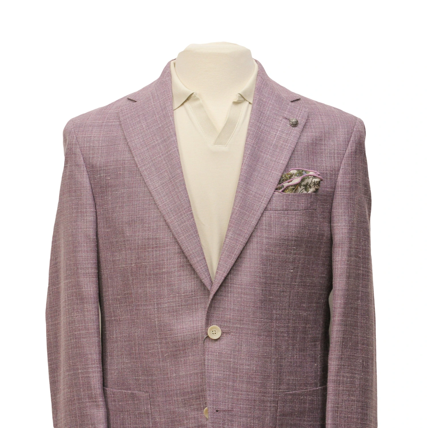 Lilac Loro Piana Wool/Silk/Linen Morton Contemporary Fit Sport Jacket - Jack Victor 5 Lilac Loro Piana Wool/Silk/Linen Morton Contemporary Fit Sport Jacket - Jack Victor - Image 3
