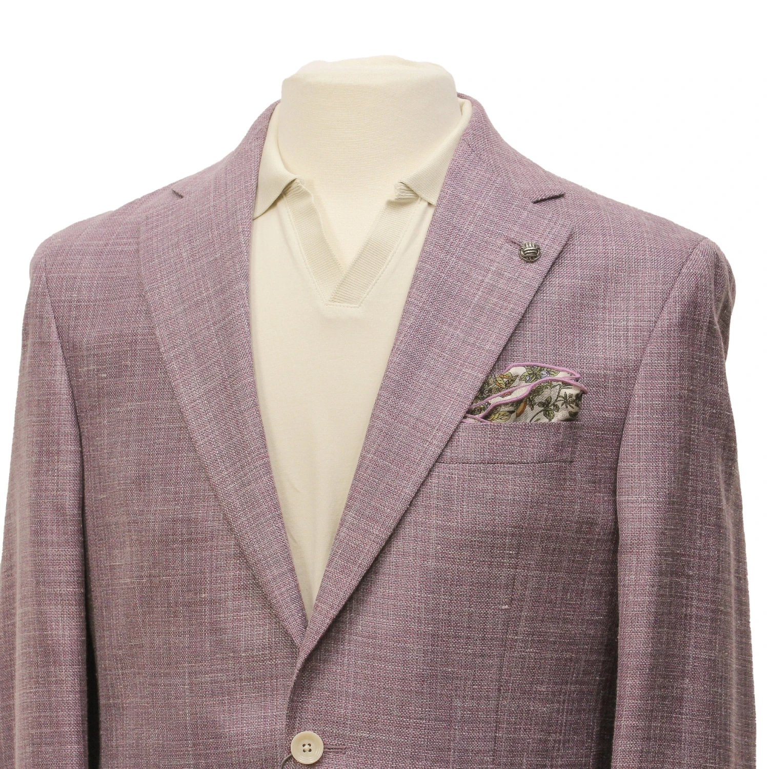 Lilac Loro Piana Wool/Silk/Linen Morton Contemporary Fit Sport Jacket - Jack Victor 4 Lilac Loro Piana Wool/Silk/Linen Morton Contemporary Fit Sport Jacket - Jack Victor - Image 2