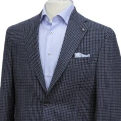 Blue & Black Mini Check Midland Contemporary Wool Sport Jacket - Jack Victor 11 Blue & Black Mini Check Midland Contemporary Wool Sport Jacket - Jack Victor -ETON Store JACK VICTOR 1242000 MIDLAND 4 dfd1fd0e 4ede 4581 8499 e23c6bfb0c6c
