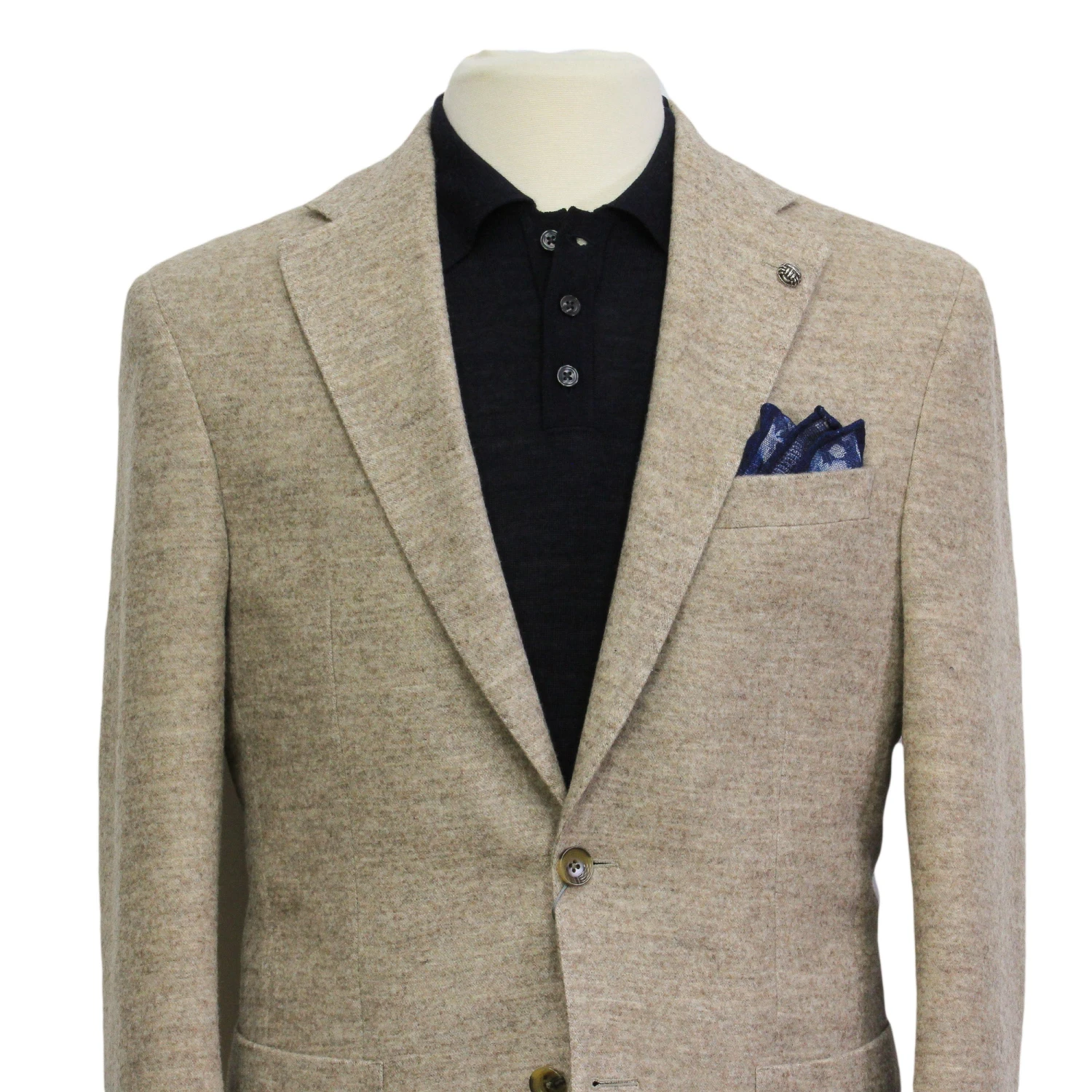 Oatmeal Mélange Morton Contemporary Wool/Cotton/Cashmere Sport Jacket - Jack Victor 9 Oatmeal Mélange Morton Contemporary Wool/Cotton/Cashmere Sport Jacket - Jack Victor - Image 7