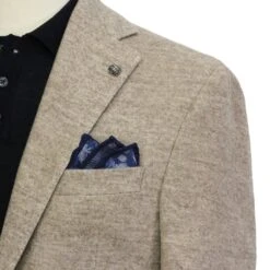 Oatmeal Mélange Morton Contemporary Wool/Cotton/Cashmere Sport Jacket - Jack Victor 20 Oatmeal Mélange Morton Contemporary Wool/Cotton/Cashmere Sport Jacket - Jack Victor -ETON Store JACK VICTOR 1242256 MORTON 5