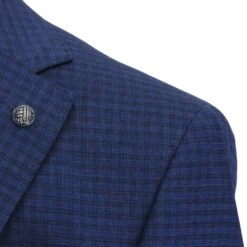 Blue Neat Check Esprit Modern Fit Suit - Jack Victor -ETON Store JACK VICTOR 3231105 6