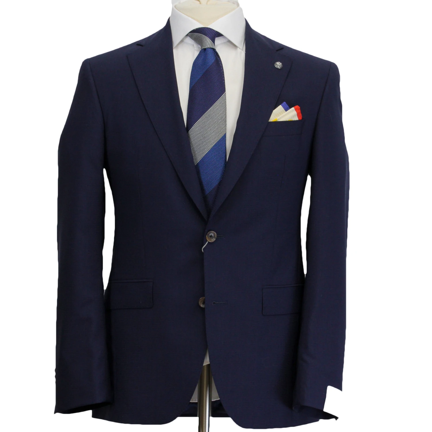 Blue Neat Esprit Modern Fit Wool Suit - Jack Victor 3 Blue Neat Esprit Modern Fit Wool Suit - Jack Victor