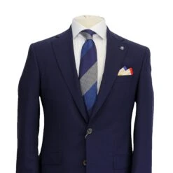 Blue Neat Esprit Modern Fit Wool Suit - Jack Victor 12 Blue Neat Esprit Modern Fit Wool Suit - Jack Victor -ETON Store JACK VICTOR 3231116 2