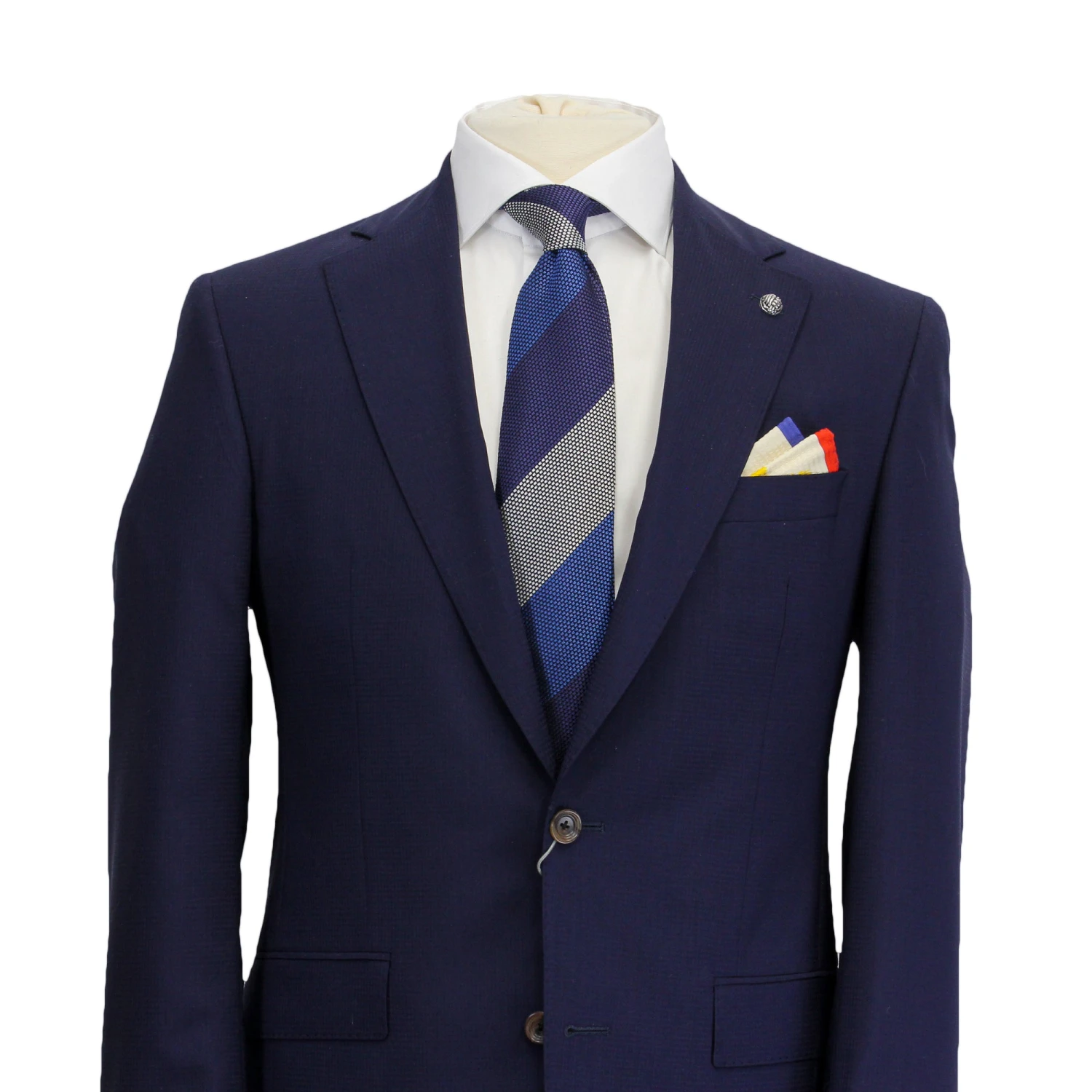 Blue Neat Esprit Modern Fit Wool Suit - Jack Victor 4 Blue Neat Esprit Modern Fit Wool Suit - Jack Victor - Image 2