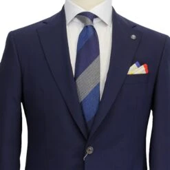 Blue Neat Esprit Modern Fit Wool Suit - Jack Victor 13 Blue Neat Esprit Modern Fit Wool Suit - Jack Victor -ETON Store JACK VICTOR 3231116 3