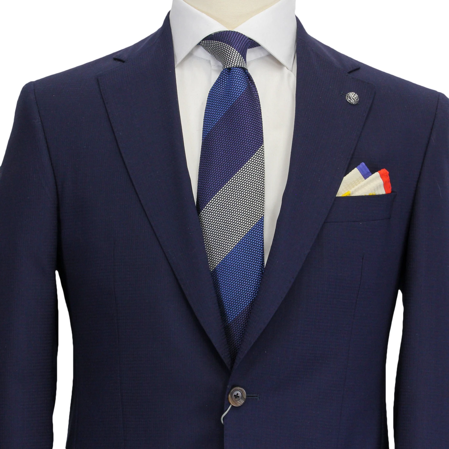 Blue Neat Esprit Modern Fit Wool Suit - Jack Victor 5 Blue Neat Esprit Modern Fit Wool Suit - Jack Victor - Image 3