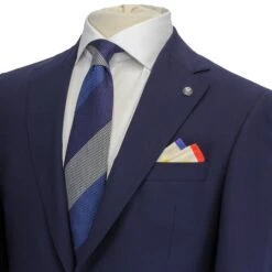 Blue Neat Esprit Modern Fit Wool Suit - Jack Victor 15 Blue Neat Esprit Modern Fit Wool Suit - Jack Victor -ETON Store JACK VICTOR 3231116 5