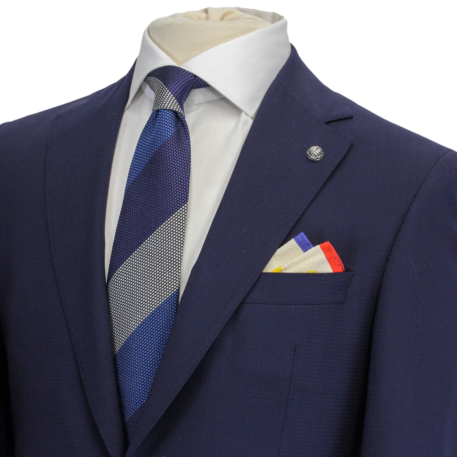 Blue Neat Esprit Modern Fit Wool Suit - Jack Victor 7 Blue Neat Esprit Modern Fit Wool Suit - Jack Victor - Image 5