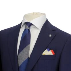 Blue Neat Esprit Modern Fit Wool Suit - Jack Victor 16 Blue Neat Esprit Modern Fit Wool Suit - Jack Victor -ETON Store JACK VICTOR 3231116 6