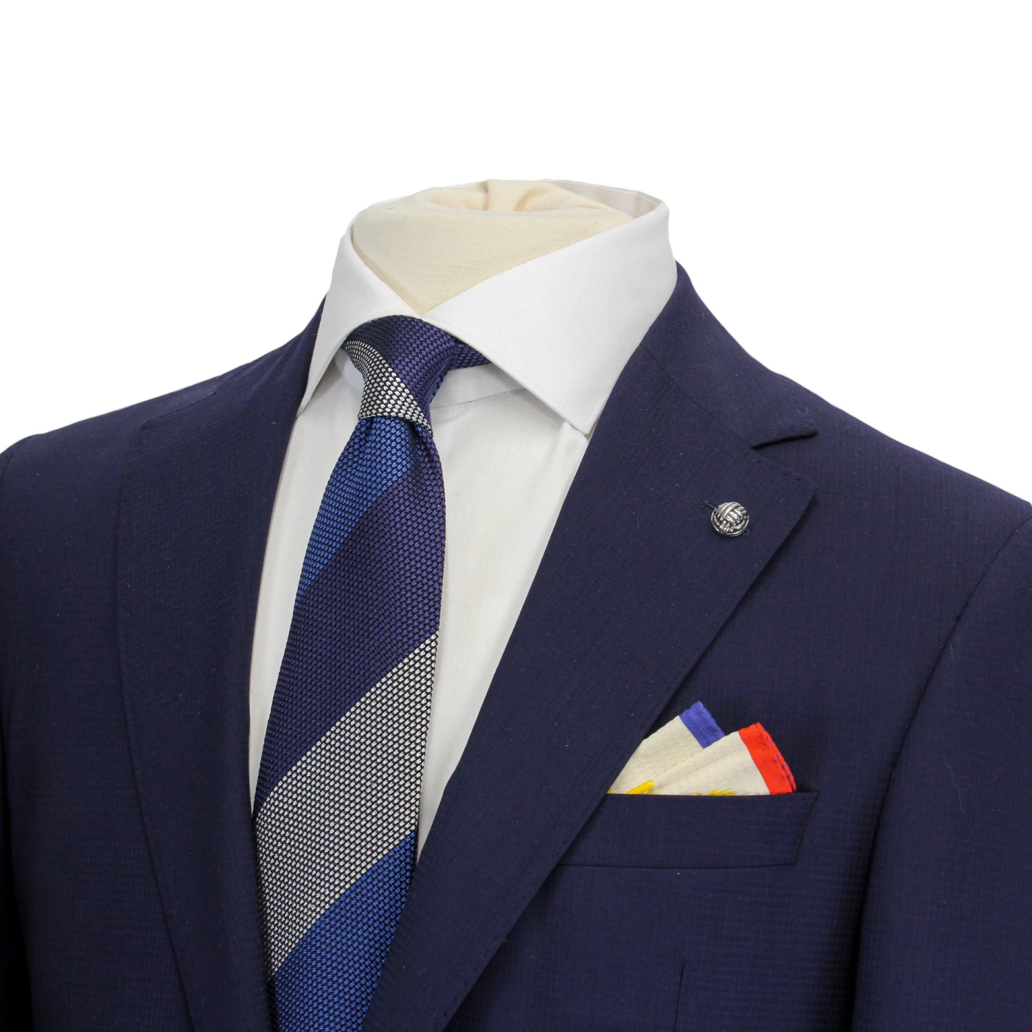 Blue Neat Esprit Modern Fit Wool Suit - Jack Victor 8 Blue Neat Esprit Modern Fit Wool Suit - Jack Victor - Image 6