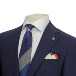 Blue Neat Esprit Modern Fit Wool Suit - Jack Victor 17 Blue Neat Esprit Modern Fit Wool Suit - Jack Victor -ETON Store JACK VICTOR 3231116 7