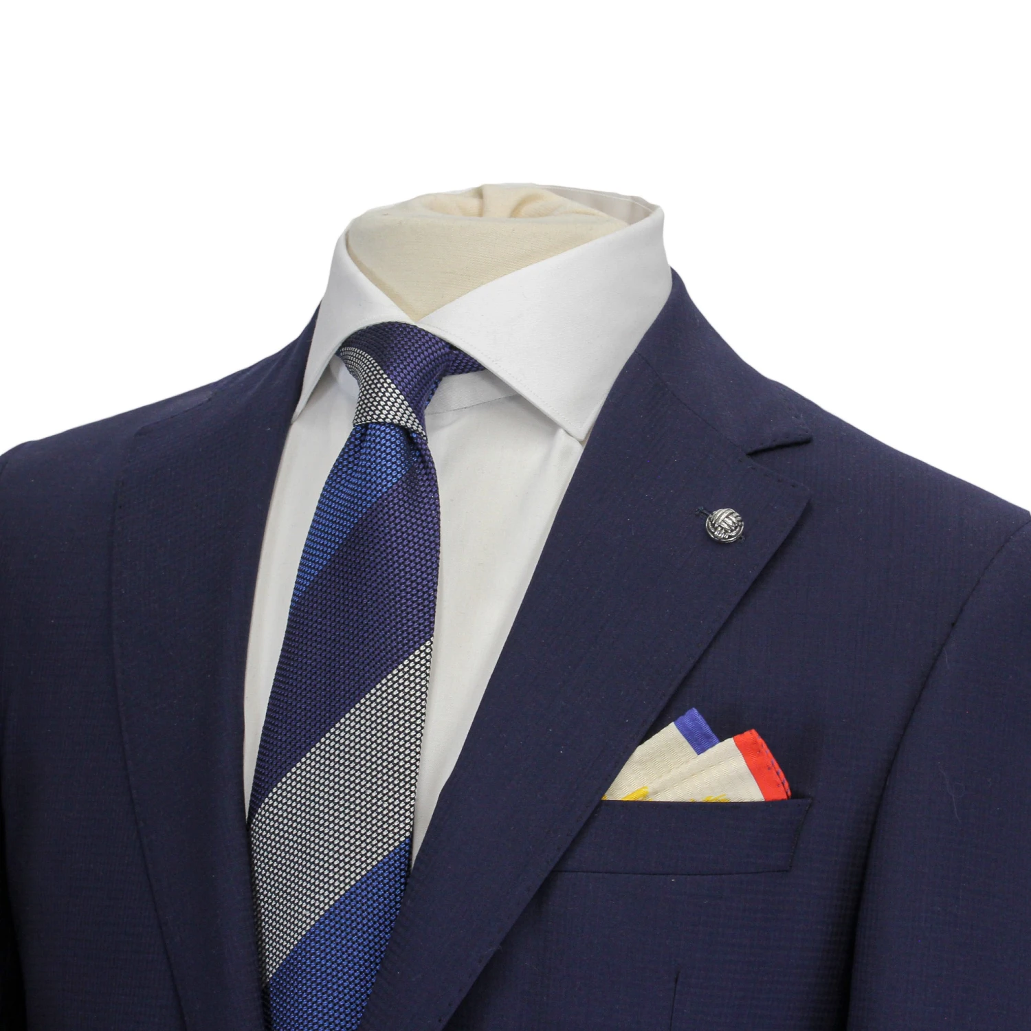 Blue Neat Esprit Modern Fit Wool Suit - Jack Victor 9 Blue Neat Esprit Modern Fit Wool Suit - Jack Victor - Image 7