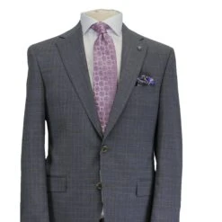 Gray With Blue Check Esprit Modern Fit Wool Suit - Jack Victor 11 Gray With Blue Check Esprit Modern Fit Wool Suit - Jack Victor -ETON Store JACK VICTOR 3231459 2 ed3ad66d c1b7 4fe4 ac94 459be20c8065