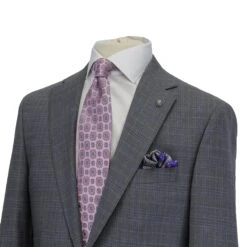 Gray With Blue Check Esprit Modern Fit Wool Suit - Jack Victor 14 Gray With Blue Check Esprit Modern Fit Wool Suit - Jack Victor -ETON Store JACK VICTOR 3231459 5 72b27183 83ce 4b21 bd19 26529236d8d4