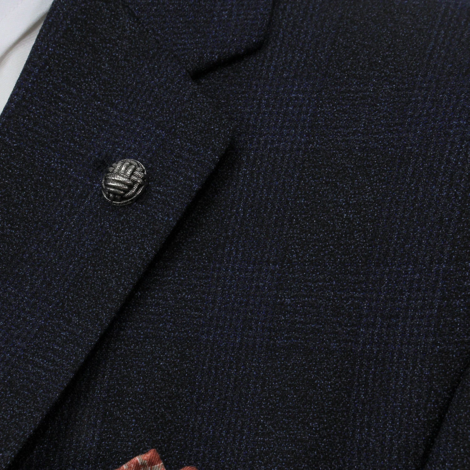 Navy Tonal Glen Check Drago Wool Fraser Slim Fit Suit 8 Navy Tonal Glen Check Drago Wool Fraser Slim Fit Suit - Image 6