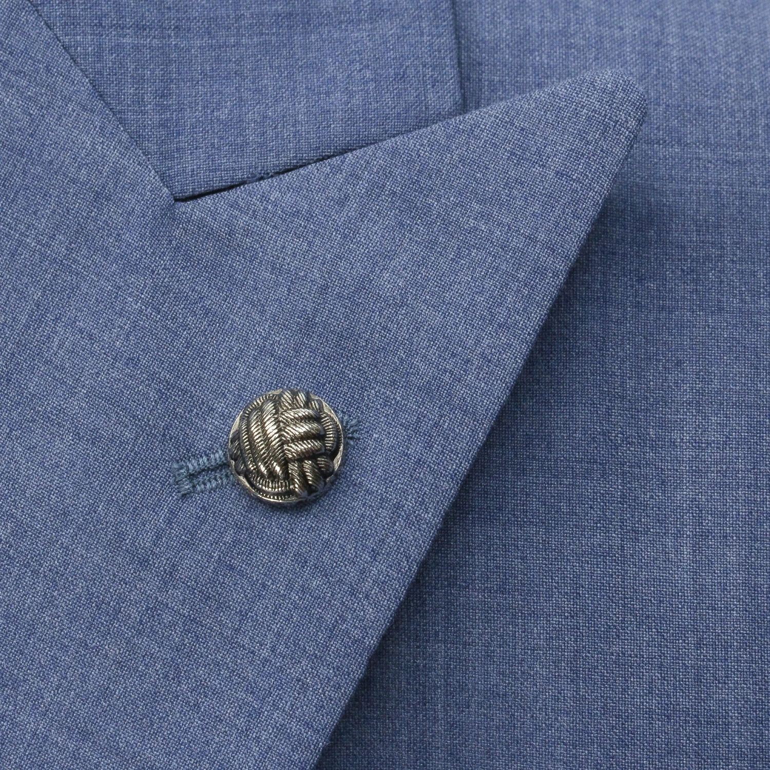 Light Blue Neat Peak Lapel Engel Modern Fit Wool Suit - Jack Victor 5 Light Blue Neat Peak Lapel Engel Modern Fit Wool Suit - Jack Victor - Image 3