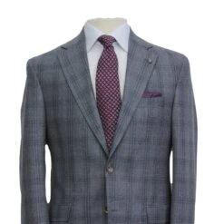 Mid Gray Glen-Check Montana Contemporary Fit Wool Suit - Jack Victor 10 Mid Gray Glen-Check Montana Contemporary Fit Wool Suit - Jack Victor -ETON Store JACK VICTOR 3242017 MONTANA 3