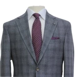 Mid Gray Glen-Check Montana Contemporary Fit Wool Suit - Jack Victor 12 Mid Gray Glen-Check Montana Contemporary Fit Wool Suit - Jack Victor -ETON Store JACK VICTOR 3242017 MONTANA 4