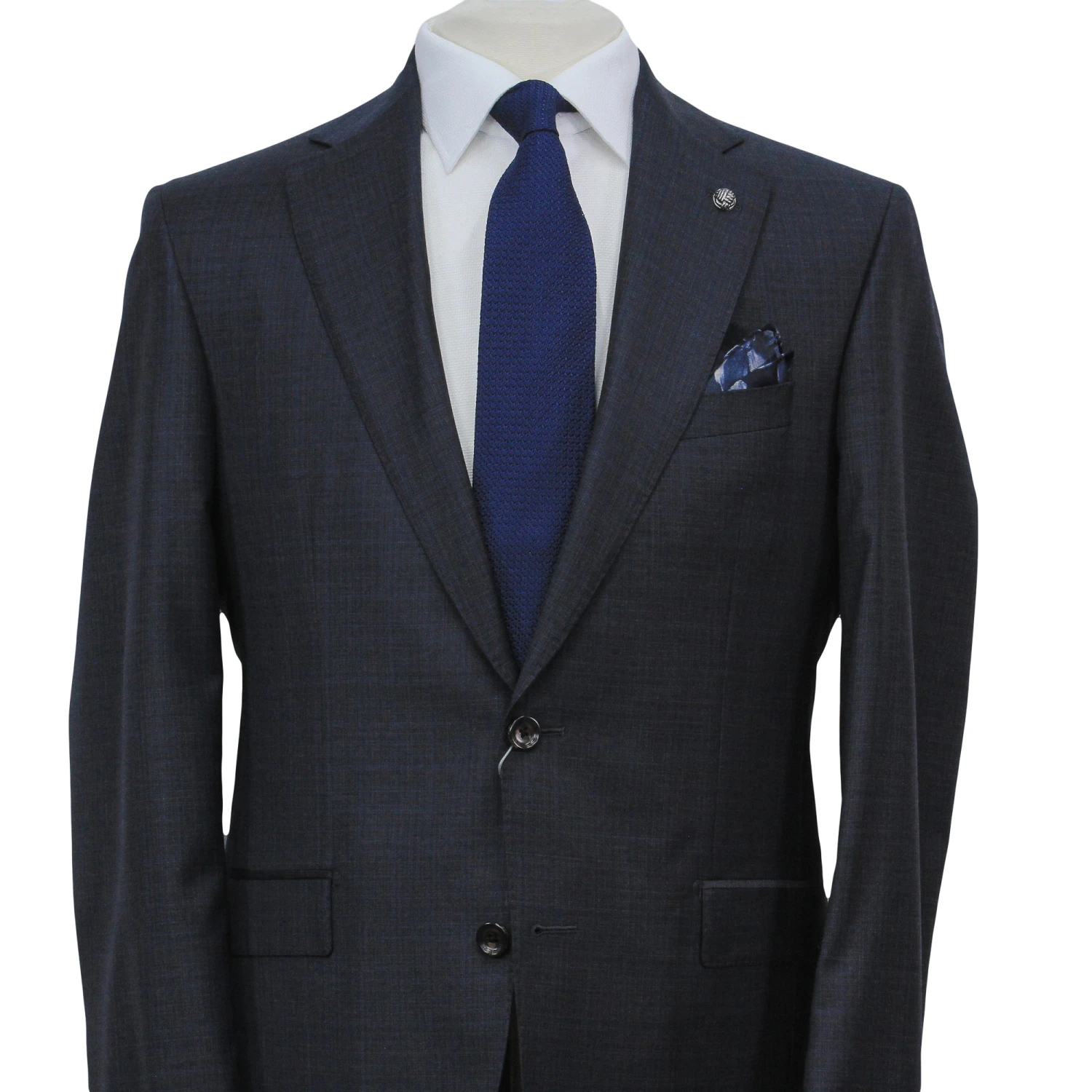 Gray Check Loro Piana Super 170's Wool-Cashmere Modern Fit Suit - Jack Victor 1913 4 Gray Check Loro Piana Super 170's Wool-Cashmere Modern Fit Suit - Jack Victor 1913 - Image 2