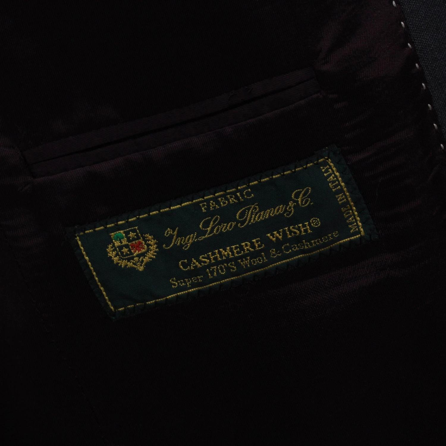 Charcoal Striped Loro Piana Super 170's Wool-Cashmere Modern Fit Suit - Jack Victor 1913 8 Charcoal Striped Loro Piana Super 170's Wool-Cashmere Modern Fit Suit - Jack Victor 1913 - Image 6