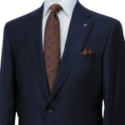 Dark Blue Check Loro Piana Super 170's Wool-Cashmere Modern Fit Suit - Jack Victor 1913 10 Dark Blue Check Loro Piana Super 170's Wool-Cashmere Modern Fit Suit - Jack Victor 1913 -ETON Store JACK VICTOR ANNCT14 ESSENCE 4