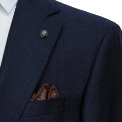 Dark Blue Check Loro Piana Super 170's Wool-Cashmere Modern Fit Suit - Jack Victor 1913 13 Dark Blue Check Loro Piana Super 170's Wool-Cashmere Modern Fit Suit - Jack Victor 1913 -ETON Store JACK VICTOR ANNCT14 ESSENCE 5