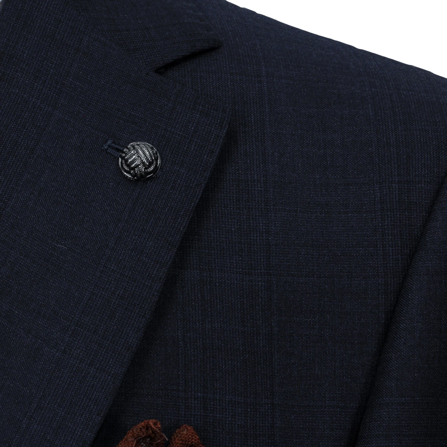 Dark Blue Check Loro Piana Super 170's Wool-Cashmere Modern Fit Suit - Jack Victor 1913 8 Dark Blue Check Loro Piana Super 170's Wool-Cashmere Modern Fit Suit - Jack Victor 1913 - Image 6