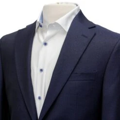 Blue Tonal Nailhead Esprit Modern Fit Suit - Jack Victor 8 Blue Tonal Nailhead Esprit Modern Fit Suit - Jack Victor -ETON Store JACK VICTOR BLUE ESPRIT SUIT 07