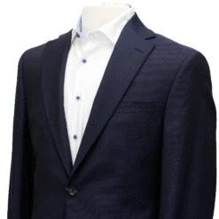 Blue Tonal Nailhead Esprit Modern Fit Suit - Jack Victor 10 Blue Tonal Nailhead Esprit Modern Fit Suit - Jack Victor -ETON Store JACK VICTOR BLUE ESPRIT SUIT 08