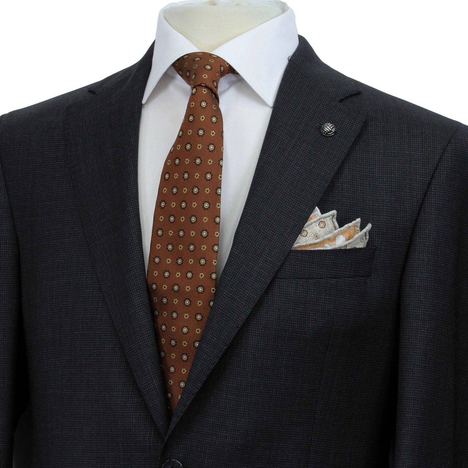 Black Neat Esprit Modern Fit Super 100s Wool Suit - Jack Victor 4 Black Neat Esprit Modern Fit Super 100s Wool Suit - Jack Victor - Image 2