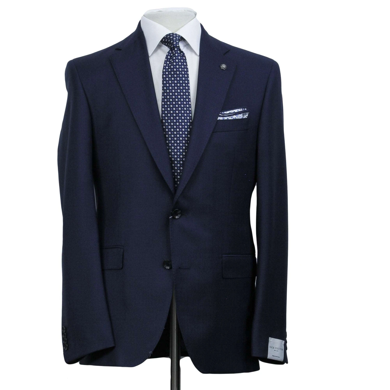 Blue Birdseye Drago Wool Esprit Modern Fit Suit - Jack Victor 3 Blue Birdseye Drago Wool Esprit Modern Fit Suit - Jack Victor