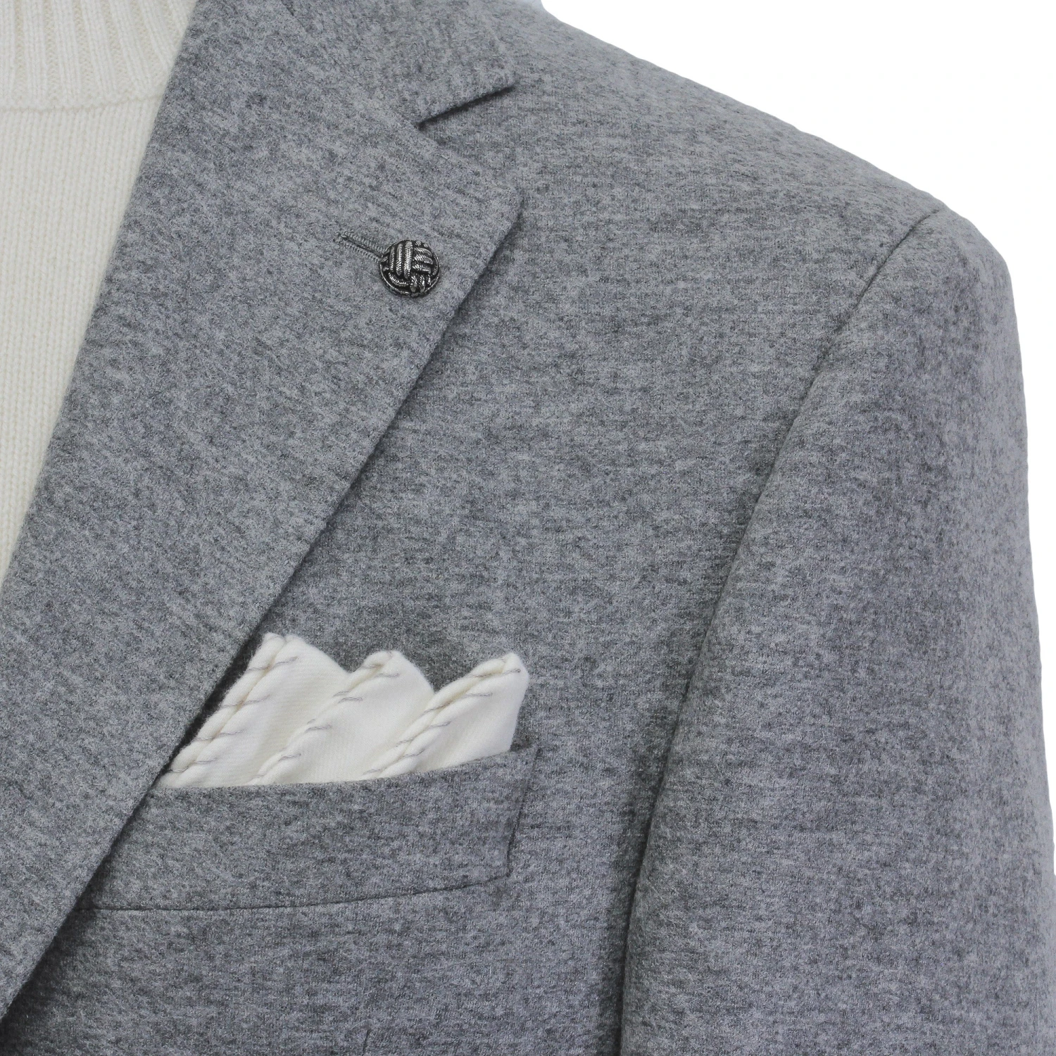 Gray Loro Piana Cashmere-Award Darwin Contemporary Knit Sport Jacket - Jack Victor 11 Gray Loro Piana Cashmere-Award Darwin Contemporary Knit Sport Jacket - Jack Victor - Image 9