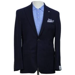 Royal Blue Textured Wool-Cashmere Hampton Contemporary Fit Sport Jacket - Jack Victor