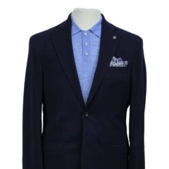 Royal Blue Textured Wool-Cashmere Hampton Contemporary Fit Sport Jacket - Jack Victor -ETON Store JACK VICTOR BOUTIQUE JACQUES HAMPTON C01215 2