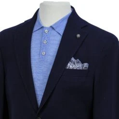 Royal Blue Textured Wool-Cashmere Hampton Contemporary Fit Sport Jacket - Jack Victor -ETON Store JACK VICTOR BOUTIQUE JACQUES HAMPTON C01215 4