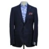 Blue Houndstooth Wool-Silk Hampton Contemporary Fit Sport Jacket - Jack Victor