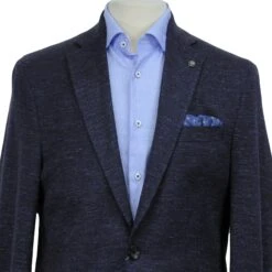 Blue Mélange Wool & Silk Hartford Contemporary Fit Sport Coat - Jack Victor 13 Blue Mélange Wool & Silk Hartford Contemporary Fit Sport Coat - Jack Victor -ETON Store JACK VICTOR BOUTIQUE JACQUES HARTFORD C01702 3