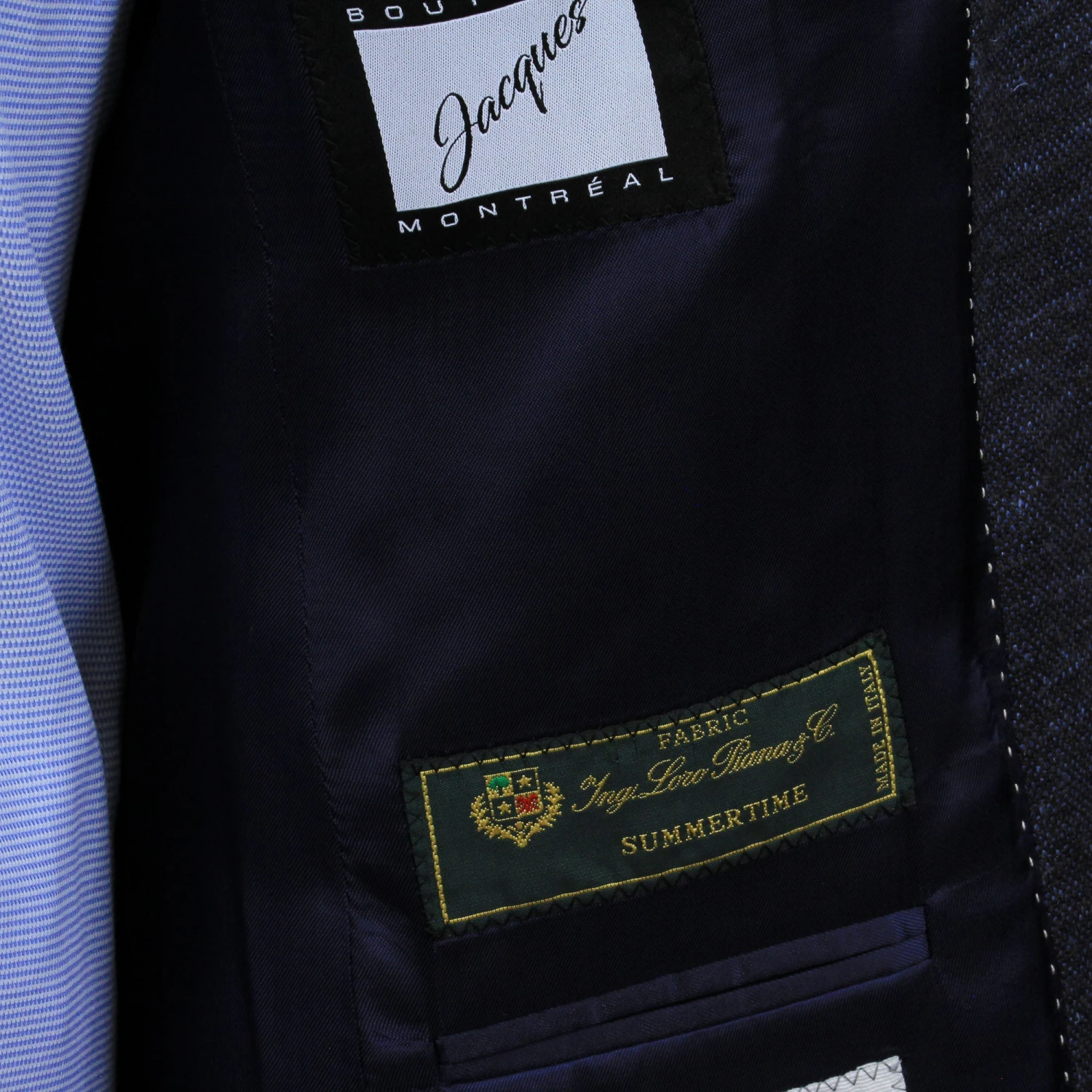 Blue Mélange Wool & Silk Hartford Contemporary Fit Sport Coat - Jack Victor 10 Blue Mélange Wool & Silk Hartford Contemporary Fit Sport Coat - Jack Victor - Image 8