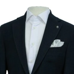 Dark Blue Textured Hampton Contemporary Fit Sport Jacket - Jack Victor 12 Dark Blue Textured Hampton Contemporary Fit Sport Jacket - Jack Victor -ETON Store JACK VICTOR BOUTIQUE JACQUES HC1271 HAMPTON 5