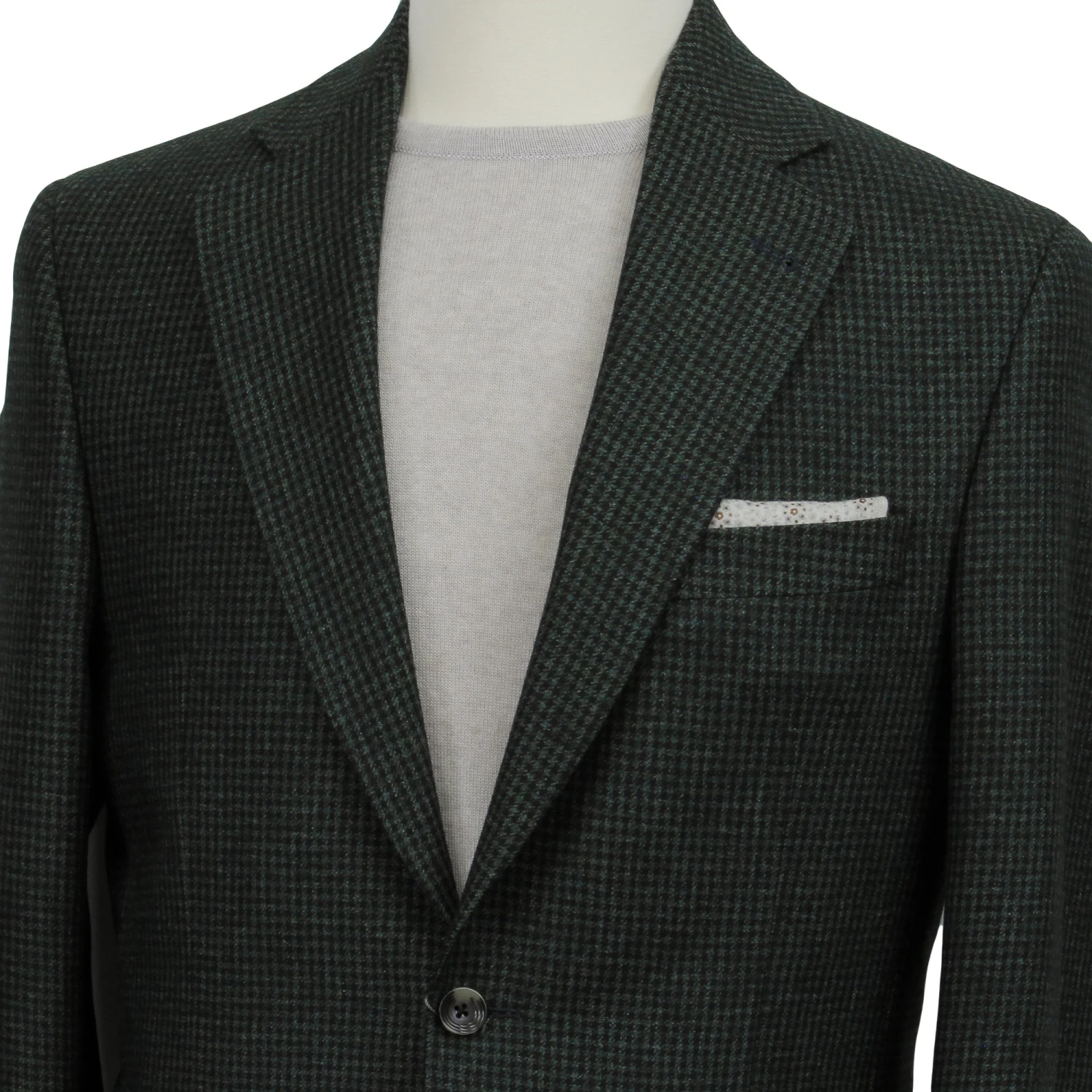 Green Micro-Houndstooth Wool/Mohair/Cashmere Myles Sport Jacket - Jack Victor 7 Green Micro-Houndstooth Wool/Mohair/Cashmere Myles Sport Jacket - Jack Victor - Image 5