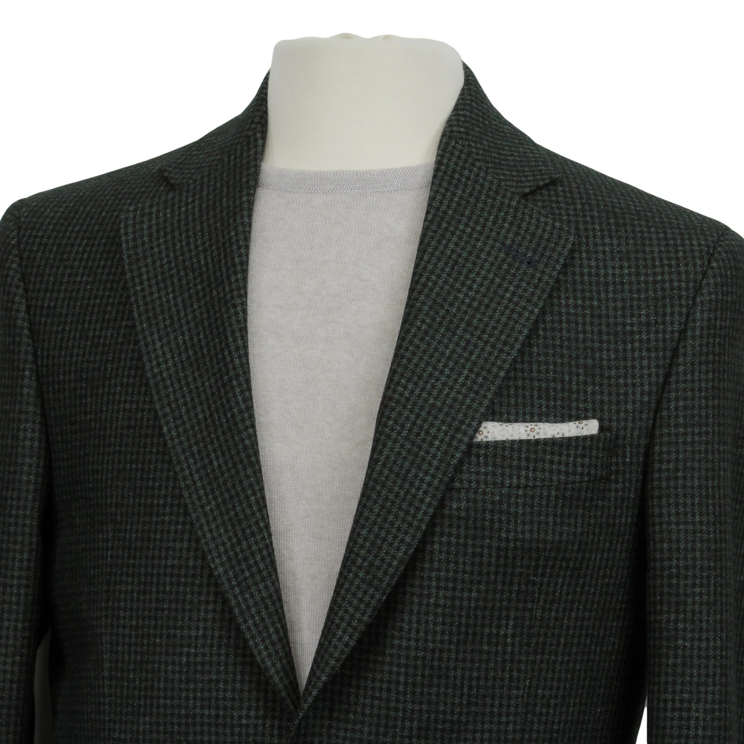 Green Micro-Houndstooth Wool/Mohair/Cashmere Myles Sport Jacket - Jack Victor 4 Green Micro-Houndstooth Wool/Mohair/Cashmere Myles Sport Jacket - Jack Victor - Image 2
