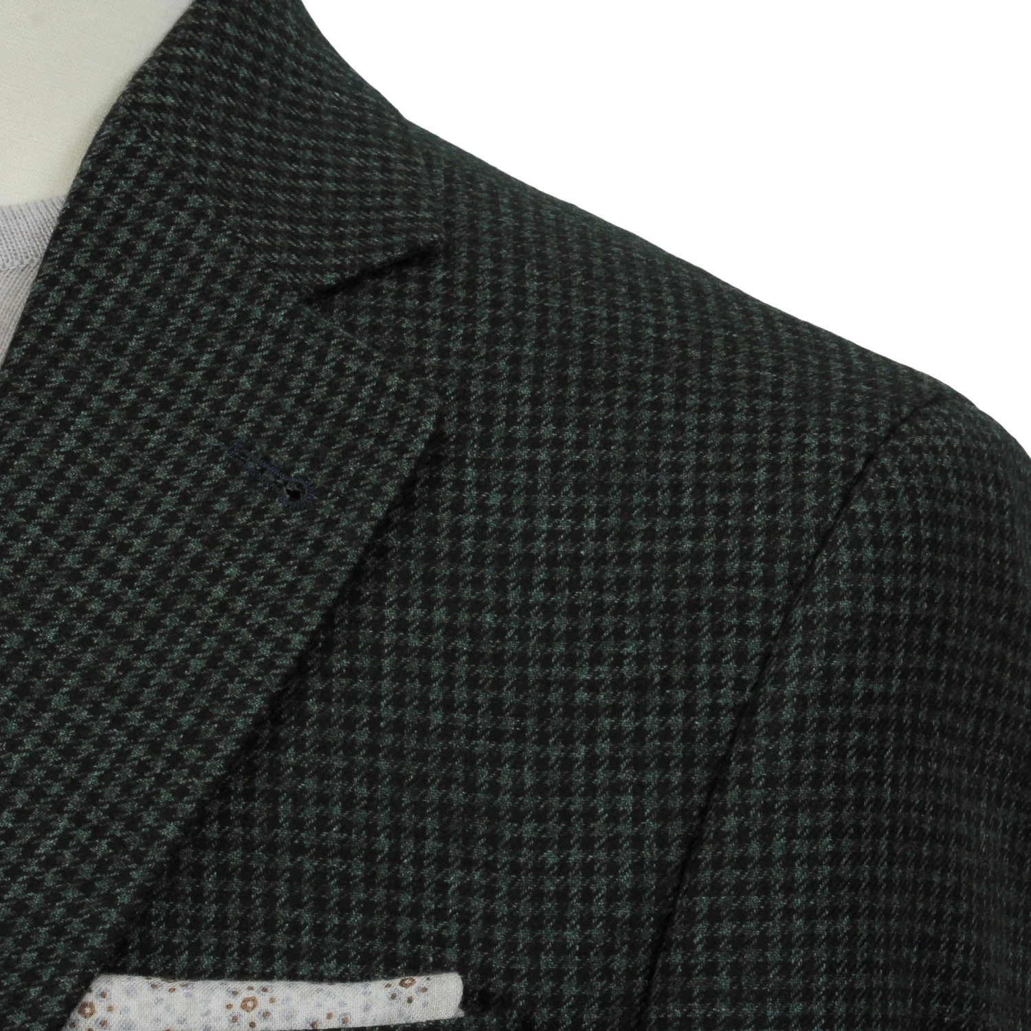 Green Micro-Houndstooth Wool/Mohair/Cashmere Myles Sport Jacket - Jack Victor 8 Green Micro-Houndstooth Wool/Mohair/Cashmere Myles Sport Jacket - Jack Victor - Image 6
