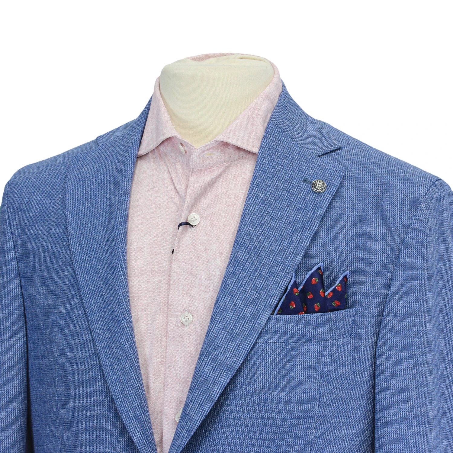 Light Blue Hampton Contemporary Fit Wool-Cotton Sport Jacket - Jack Victor 6 Light Blue Hampton Contemporary Fit Wool-Cotton Sport Jacket - Jack Victor - Image 4