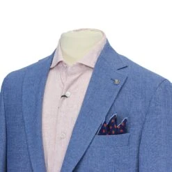 Light Blue Hampton Contemporary Fit Wool-Cotton Sport Jacket - Jack Victor 13 Light Blue Hampton Contemporary Fit Wool-Cotton Sport Jacket - Jack Victor -ETON Store JACK VICTOR C1235 5